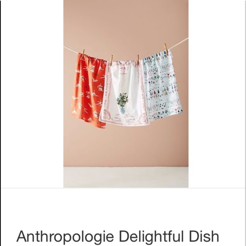 NWOT Anthropologie Delightful Dish Towel. - Picture 5 of 5